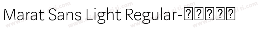 Marat Sans Light Regular字体转换